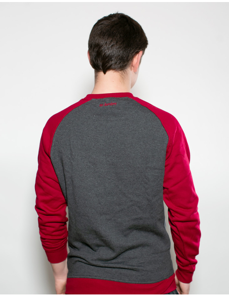 Kein Mensch ist illegal - No Borders - Sweater - Grey/Red Kein Mensch ist illegal - No Borders - Sweater - Grey/Red