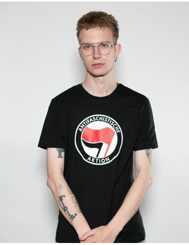 Antifa - No Borders - T-Shirt - Black - @ No Borders