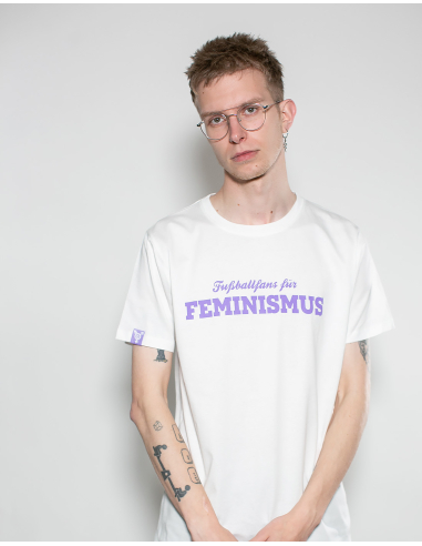 Fußballfans für Feminismus - No Borders - T-Shirt - White
