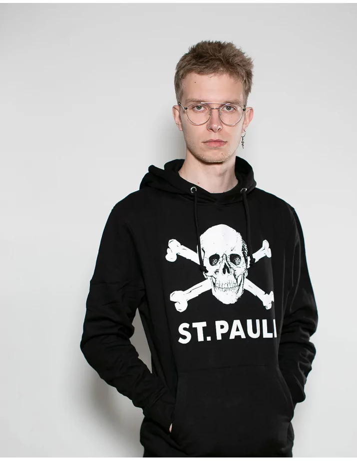 St. Pauli - Hoodie - Skull I - Black