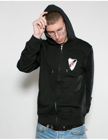 Roter Stern Leipzig - Zipper - Cantona - Black - @ No Borders