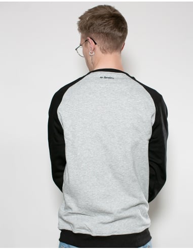 Kein Mensch ist illegal - No Borders - Sweater - Grey/Black - @ No Borders
