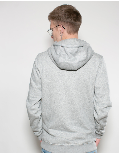 Mob Action Classic - Hoodie - Grey/Black Farbe: Grau Material: 80% Baumwolle, 20% Polyester Schwarzer Logo Stick auf der linken Brust Gestickter roter Stern auf dem rechten Ärmel Kapuze mit Tunnelzug und grauem Bändchen Bauchtasche No Borders