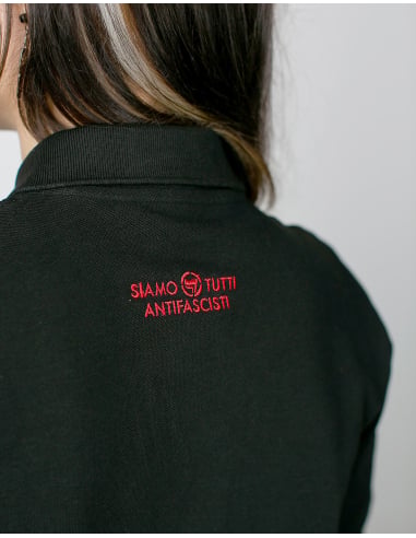 Siamo Tutti Antifascisti - Mob Action - Polo - Black - @ No Borders