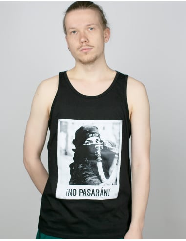 No Pasaran - Mob Action - Tanktop - Black - @ No Borders