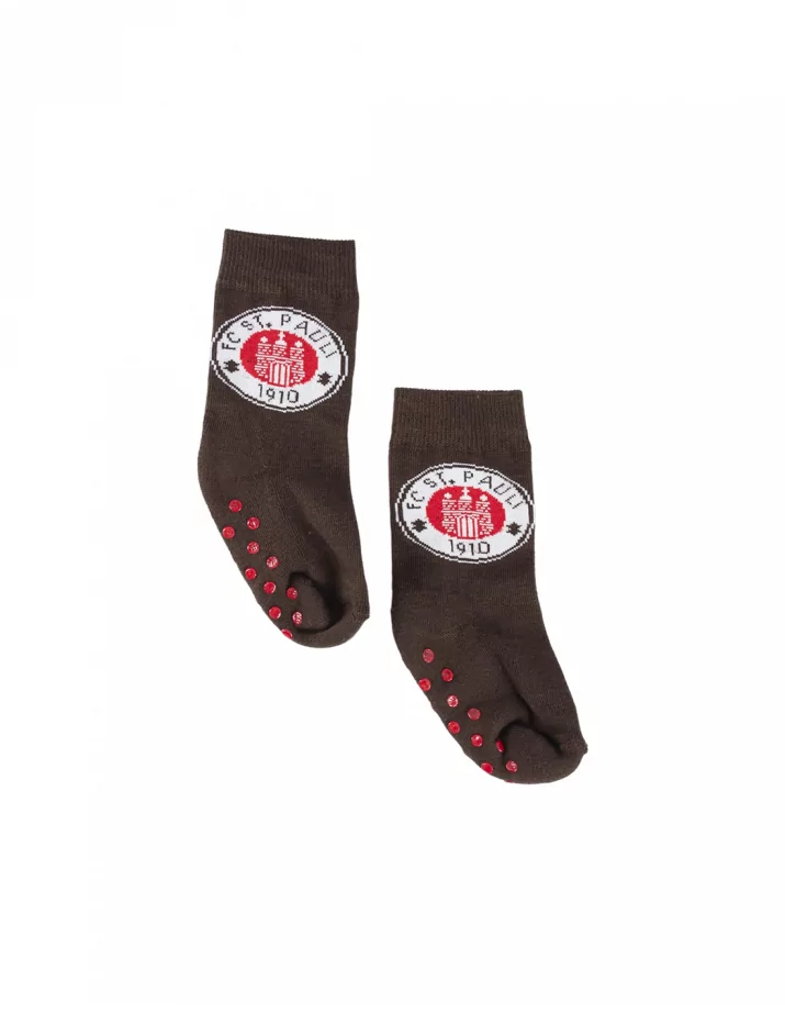 St. Pauli - Baby Socks - Logo - Brown