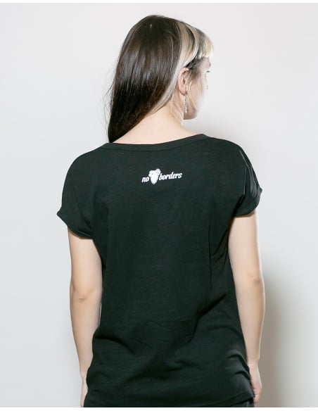 Refugees Welcome - T-Shirt fitted - Black