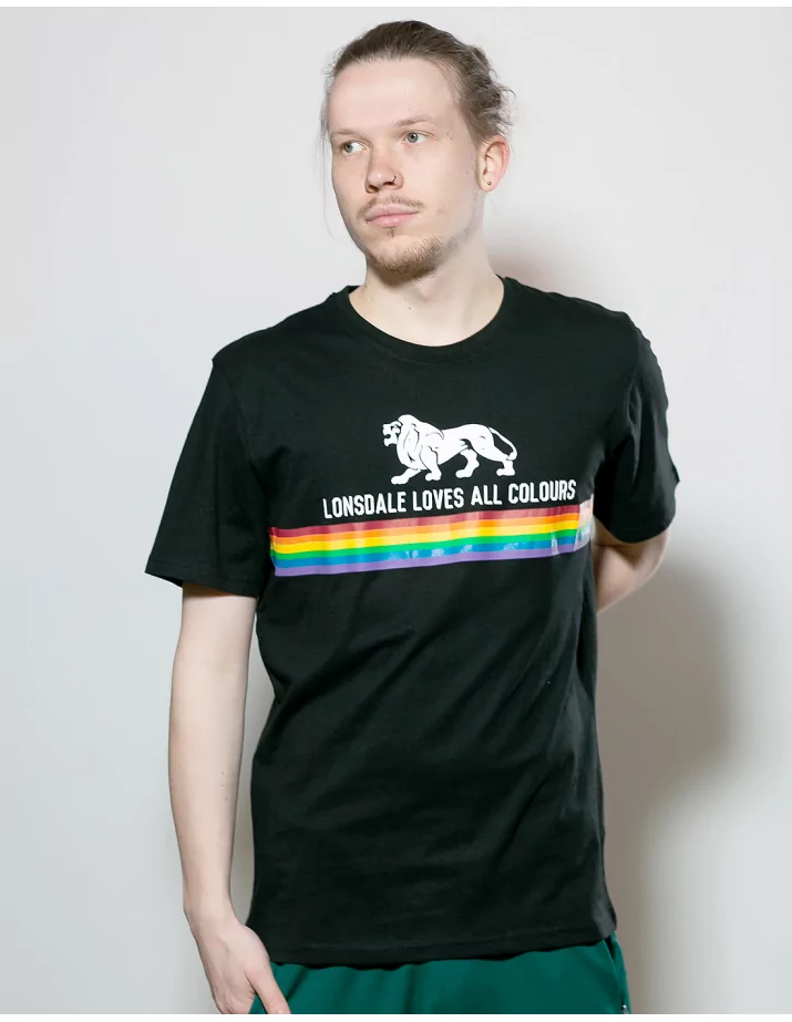 Lonsdale Loves All Colours - T-Shirt - Nelson - Black