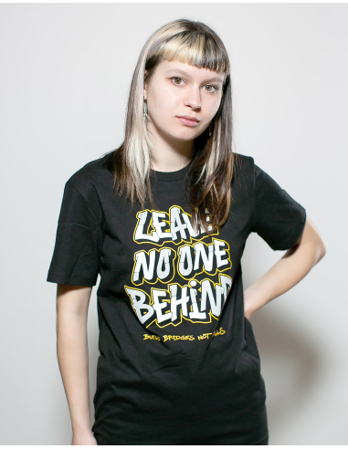 Leave No One Behind (Belarus) - No Borders - SOLI T-Shirt - Black