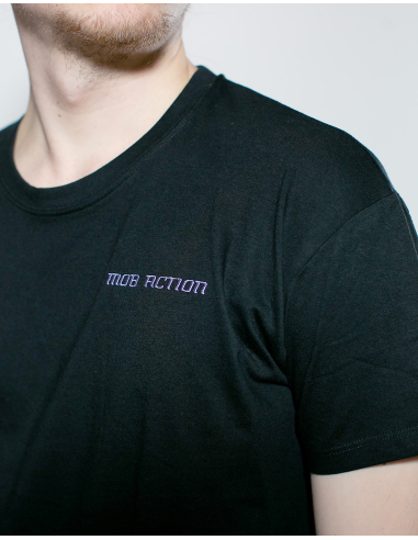 LGBTQ - Mob Action Classic - T-Shirt - Black/Purple - @ No Borders