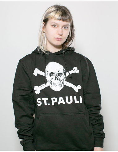 St. Pauli - Hoodie - Skull I - Black - @ No Borders