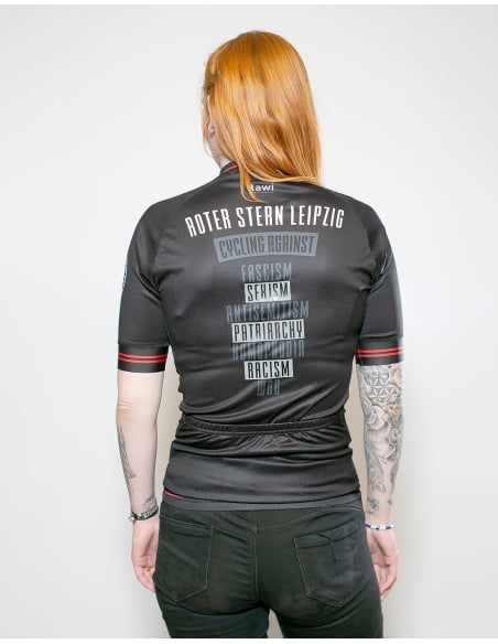 Roter Stern Leipzig - Radtrikot Kurzarm - Black/Red