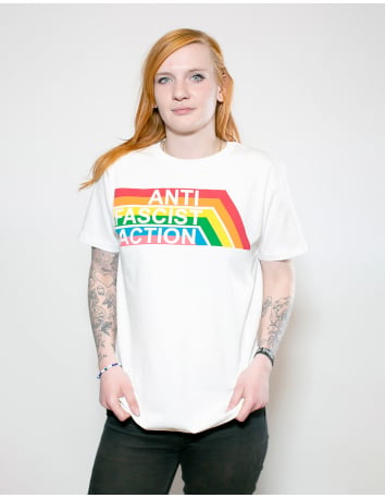 AFA 2.0 - True Rebel - T-Shirt fitted - White/Rainbow - @ No Borders