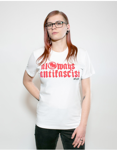 Always Antifascist - Mob Action - T-Shirt - White