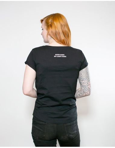 Antifa For Future - No Borders - T-Shirt tailliert - Black - @ No Borders