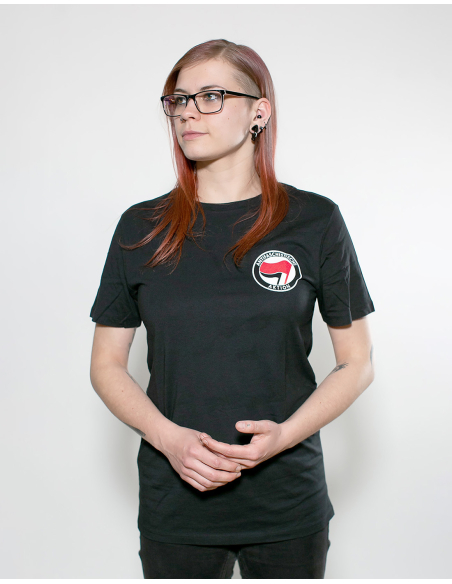 Antifaschistische Aktion - No Borders - T-Shirt - Pocket Print