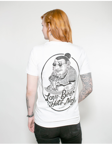 Love Beer Hate Nazis 2.0 - No Borders - T-Shirt - White - @ No Borders