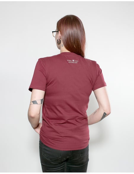 Siamo Tutti Antifascisti - Mob Action - T-Shirt - Burgundy