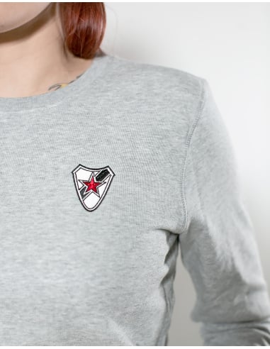Roter Stern Leipzig - Sweater - Logo Stick - Grey - @ No Borders