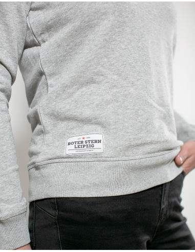 Roter Stern Leipzig - Sweater - Logo Stick - Grey - @ No Borders