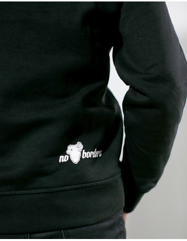 Antifa - No Borders - Hoodie - Black - @ No Borders
