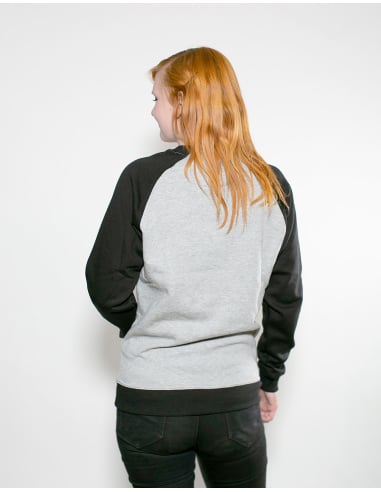 Kein Mensch ist illegal - No Borders - Sweater - Grey/Black - @ No Borders