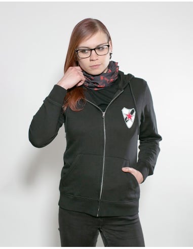 Roter Stern Leipzig - Zipper - Cantona - Black - @ No Borders