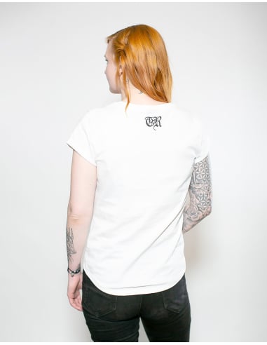 Anti Fascist Action - T-Shirt tailliert - True Rebel - Weiß/Rainbow - @ No Borders