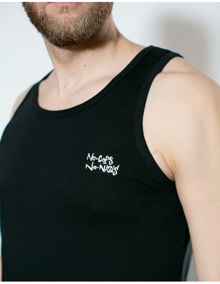 No Cops No Nazis - Mob Action - Tanktop - Black