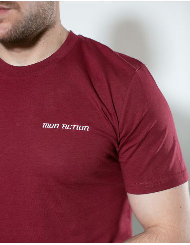Mob Action Classic - T-Shirt - Burgundy - @ No Borders
