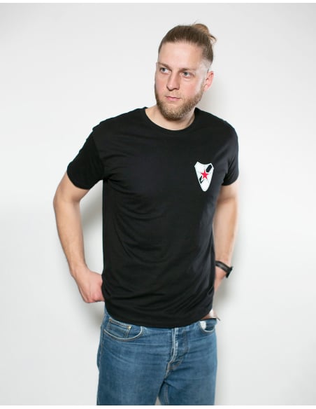 Roter Stern Leipzig - T-Shirt - Cantona - Black