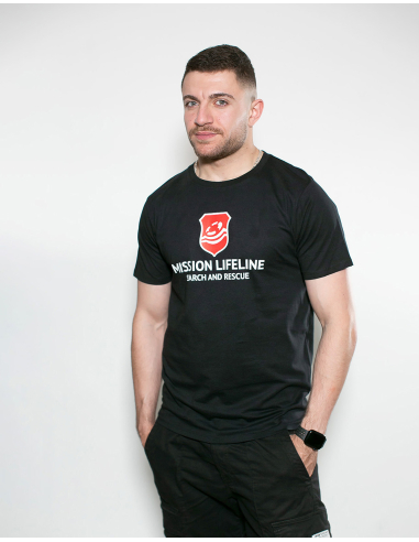 Mission Lifeline - SOLI T-Shirt - Front Print - Black - @ No Borders