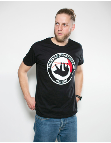 Prokrastinatorische Aktion - No Borders - T-Shirt - Black - @ No Borders