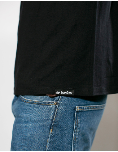 Prokrastinatorische Aktion - No Borders - T-Shirt - Black - @ No Borders