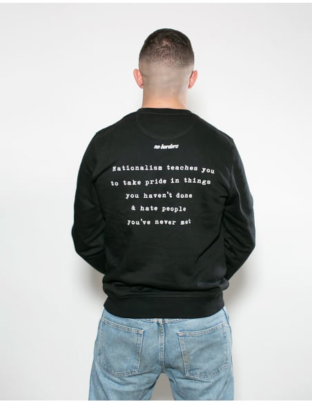 Nationalism sucks - No Borders - Sweater - Black