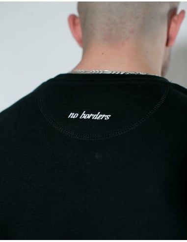 Kein Mensch ist illegal - No Borders - Sweater - Black - @ No Borders