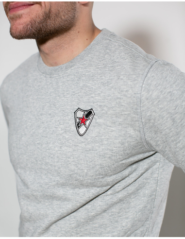 Roter Stern Leipzig - Sweater - Logo Stick - Grey - @ No Borders