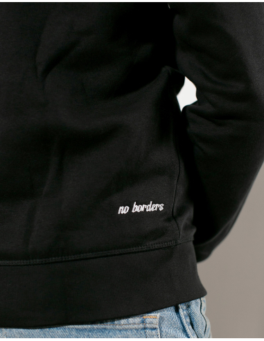 Kein Mensch ist illegal - No Borders - Hoodie - Black - @ No Borders