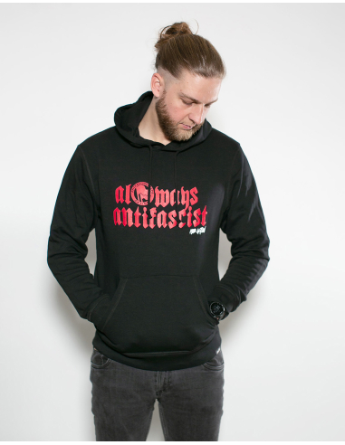 Always Antifascist - Mob Action - Hoodie - Black - @ No Borders