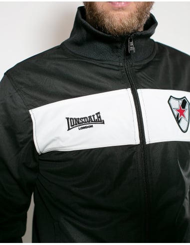 Roter Stern Leipzig - Lonsdale - Trainingsjacke - Black/White - @ No Borders