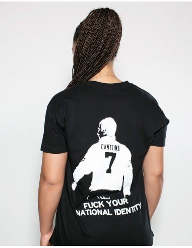 Roter Stern Leipzig - T-Shirt - Cantona - Black - @ No Borders