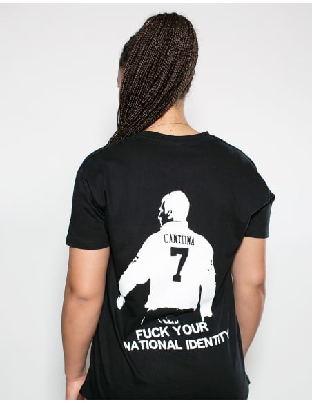 Roter Stern Leipzig - T-Shirt - Cantona - Black