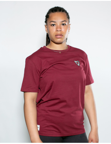 Roter Stern Leipzig - T-Shirt - Logo Stick - Burgundy - @ No Borders