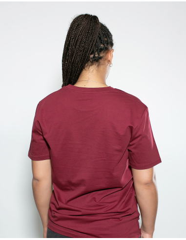 Roter Stern Leipzig - T-Shirt - Logo Stick - Burgundy - @ No Borders