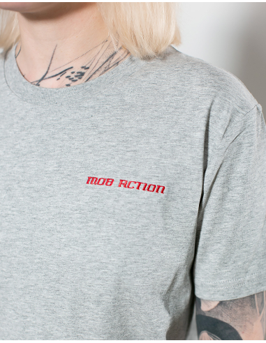 Mob Action Classic - T-Shirt - Grey/Red - @ No Borders