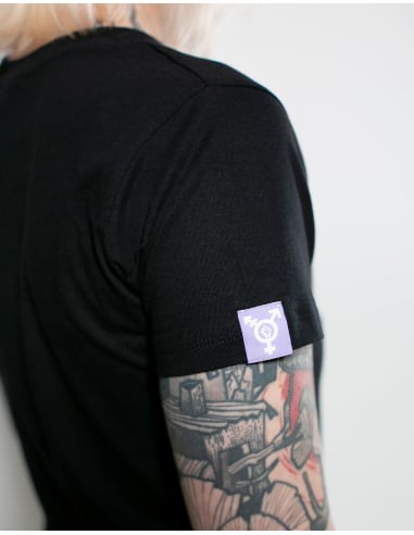 LGBTQ - Mob Action Classic - T-Shirt tailliert - Black/Purple - @ No Borders