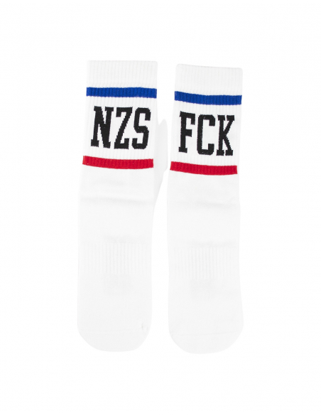 FCK NZS Stripes - Sixblox - Socken - White/Blue/Red