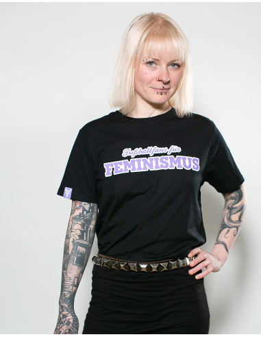 Fußballfans für Feminismus - No Borders - T-Shirt - Black - @ No Borders