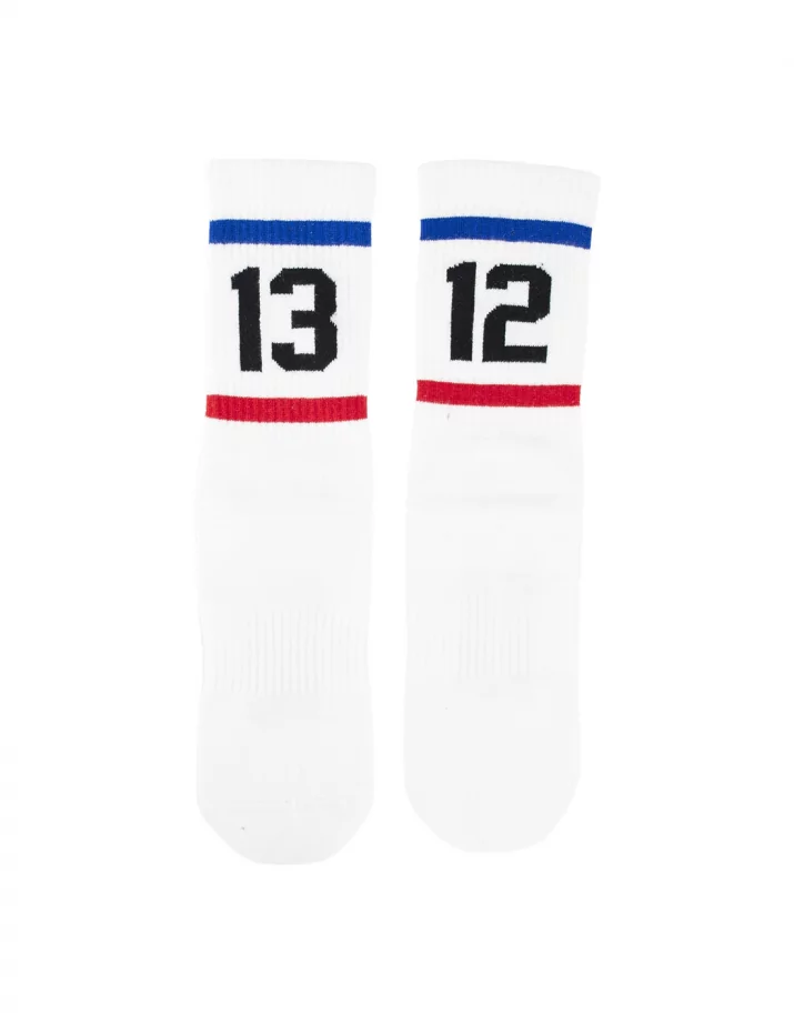 1312 Stripes - Sixblox - Socken - White/Blue/Red