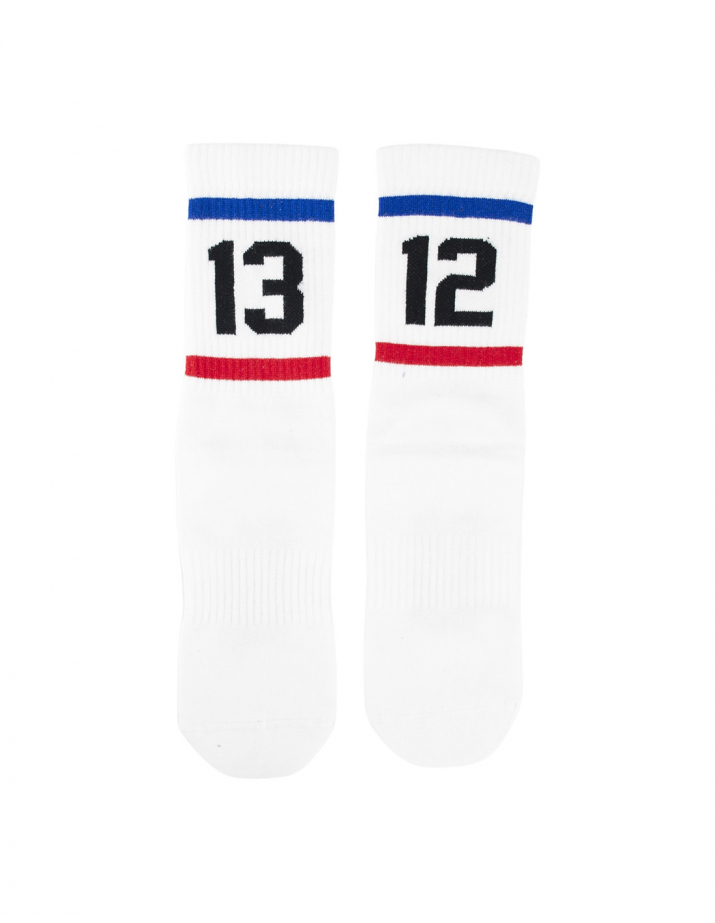 1312 Stripes - Sixblox - Socks - White/Blue/Red